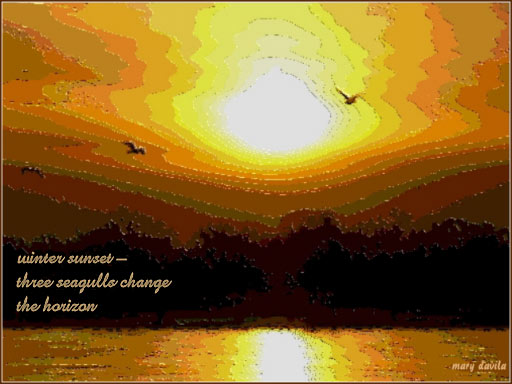 winter sunset
