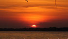 sunset burning sky